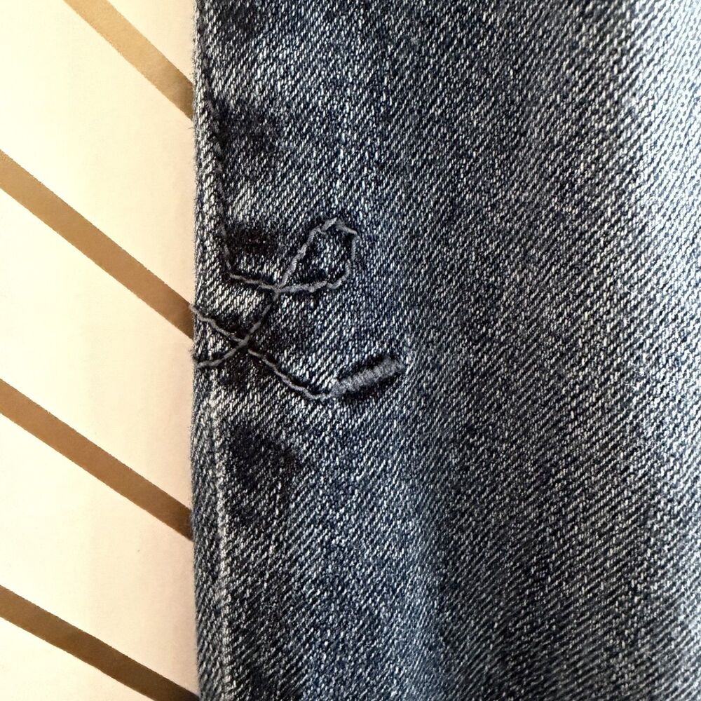 lily skinny straight distressed medium wash jeans whiskered faded 29 by level 99 - Picture 8 of 12